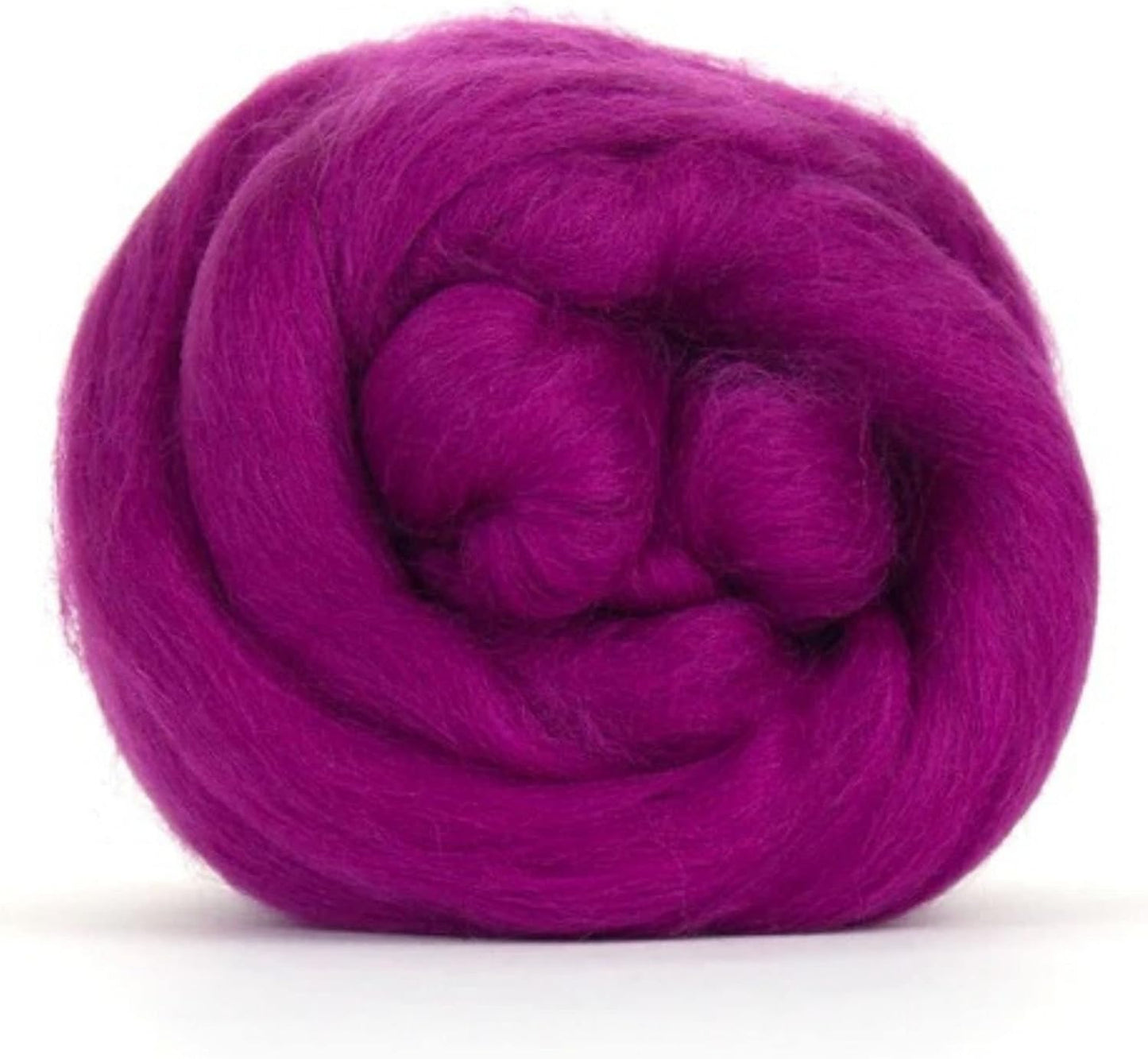 Revolution Fibers Merino Wool Roving | Premium Combed Wool Top | 22 Micron, Perfect for Felting Projects, Spinning, Wall Hangings and Tapestry (Fuchsia)