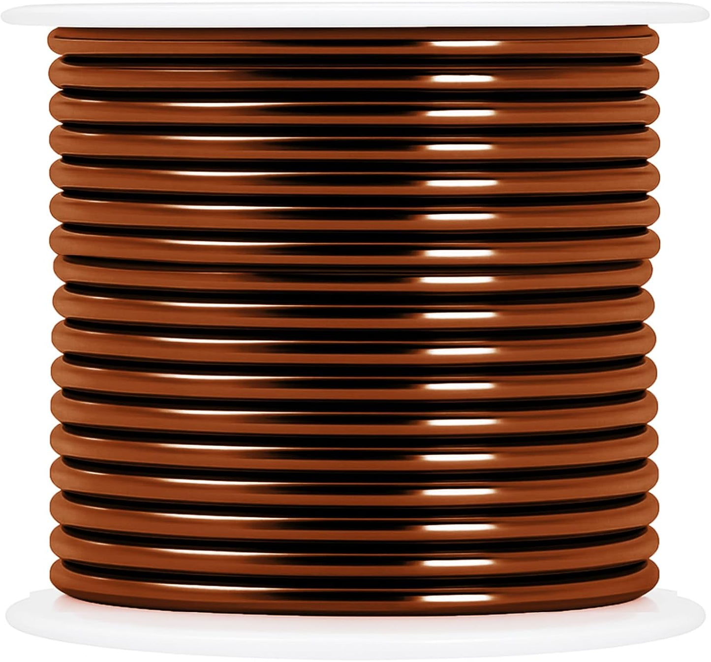 Mandala Crafts 14 Gauge Anodized Aluminum Craft Wire for Jewelry Making – 330 FT Colored Flexible Silver Copper Purple Gold Brown Red Wire - Bendable for Bonsai Armature Crafting Sculpting