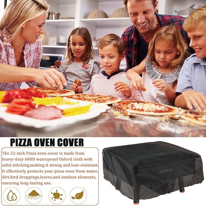 Pizza Oven Cover for Blackstone 2238 2379 Leggero Tabletop Pizza Oven, Heavy-Duty Waterproof Portable Outdoor Grill Cover for Blackstone 5967 Table Top Accessory