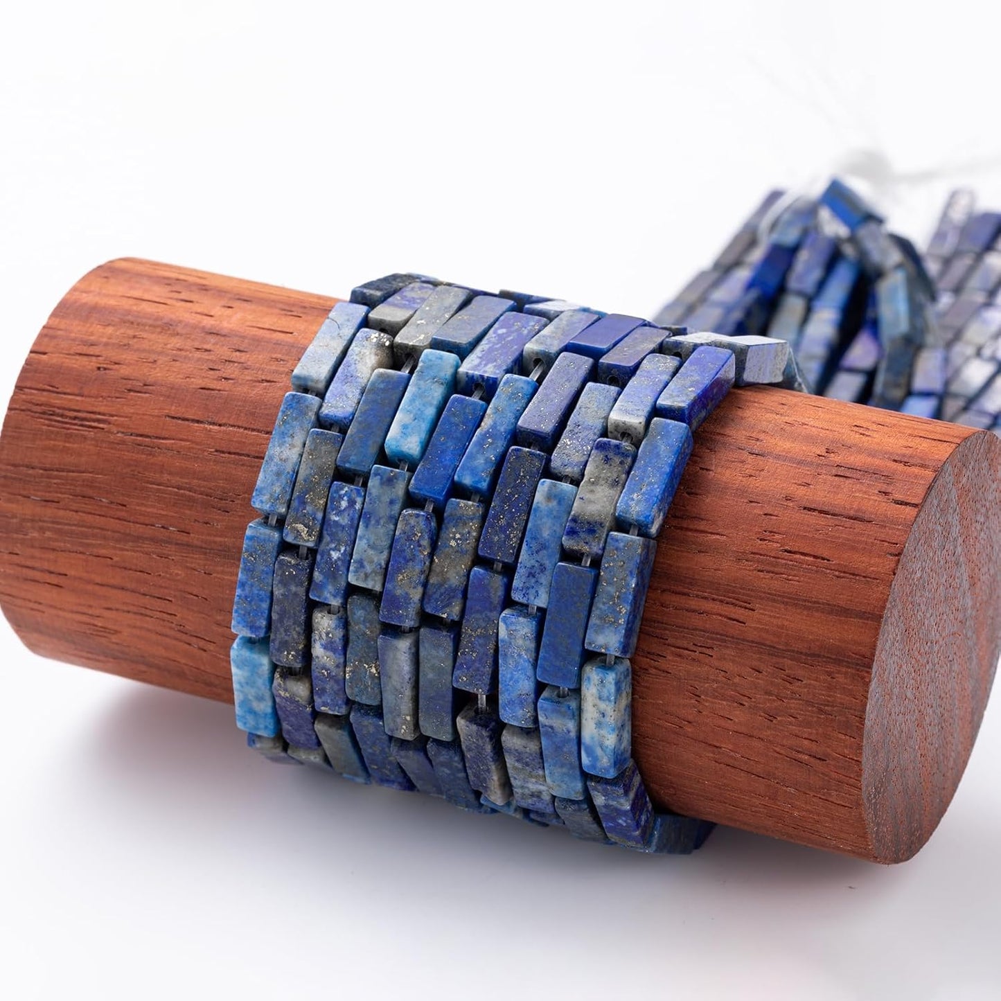 Natural Lapis Lazuli Rectangle Tube Beads 4x13mm 38cm/str Loose Semi Gemstone Stone Beads for Making Bracelets Necklace Earrings