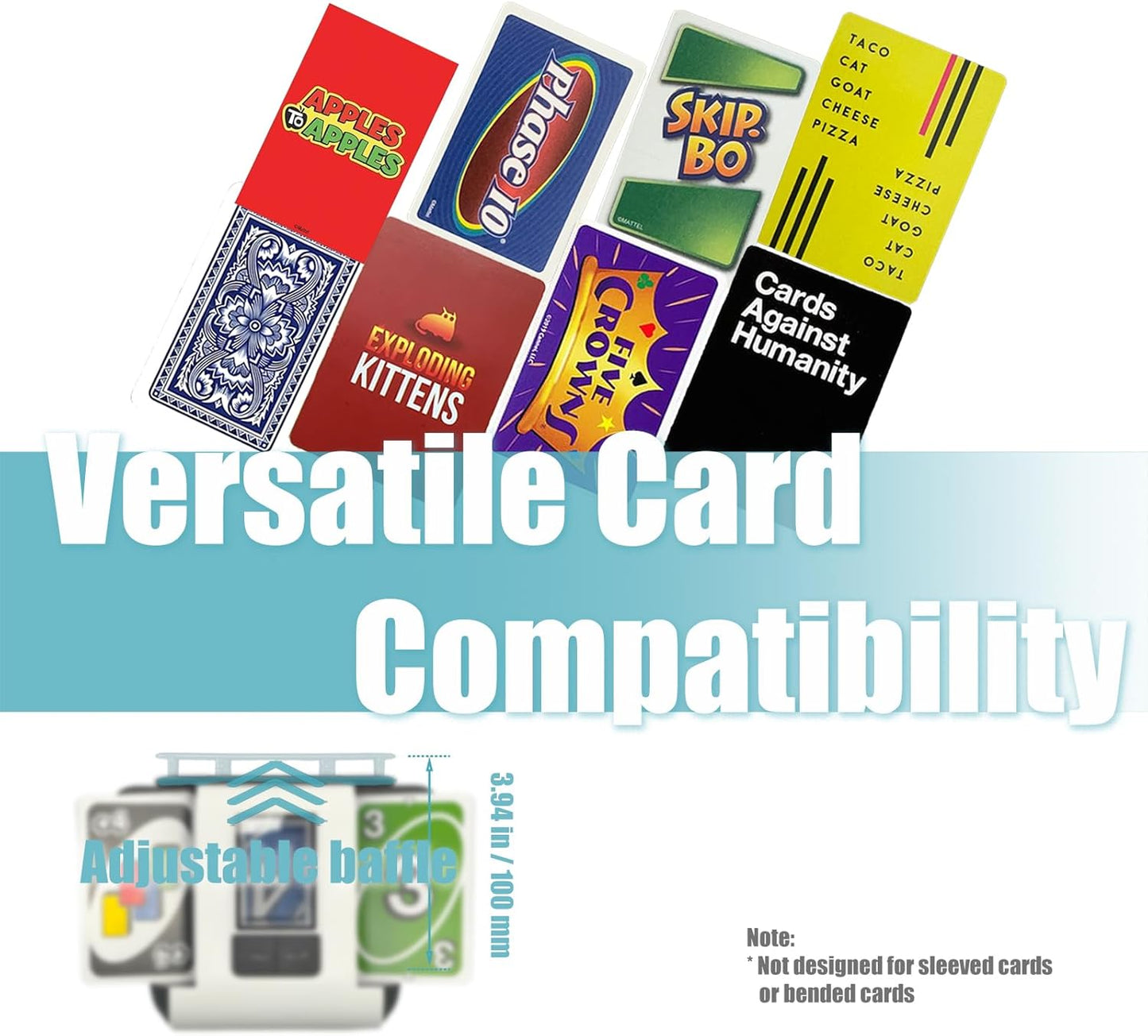 Automatic Card Shuffler,2000mAh Rechargeable Battery,2 Deck,Ultra Quiet Electric Card Shuffler Machine for Poker,Bridge,Blackjack,Skip-Bo,Phase 10,Casino Nights&Family Games (Black)