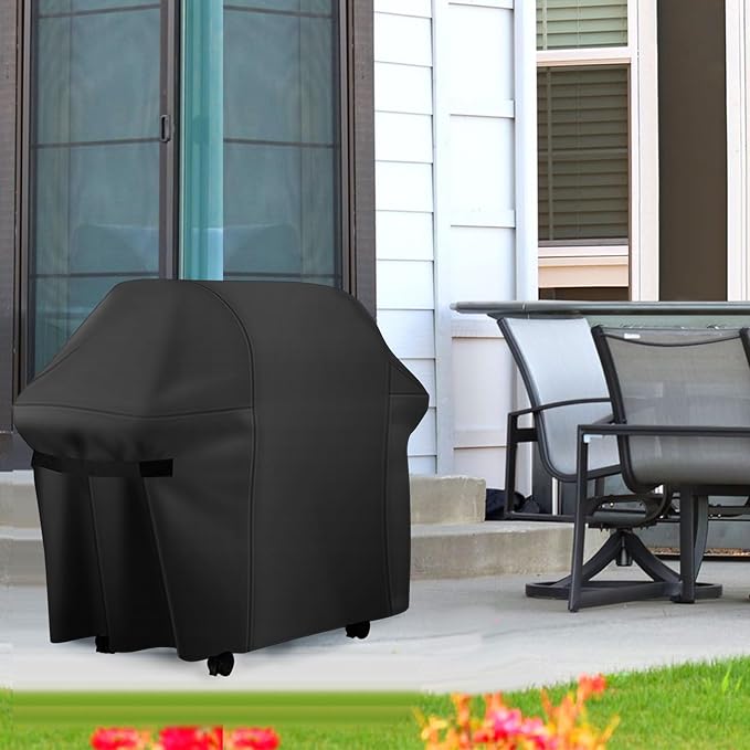 48 Inch Grill Cover, Fits for Weber Char-Broil Nexgrill Brinkmann and All Popular Brand Grills Heavy Duty Waterproof Windproof BBQ Cover