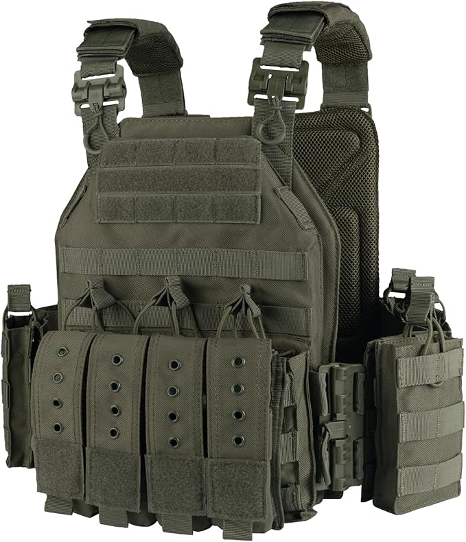 YAKEDA Quick Release Tactical Outdoor Vest for Adult