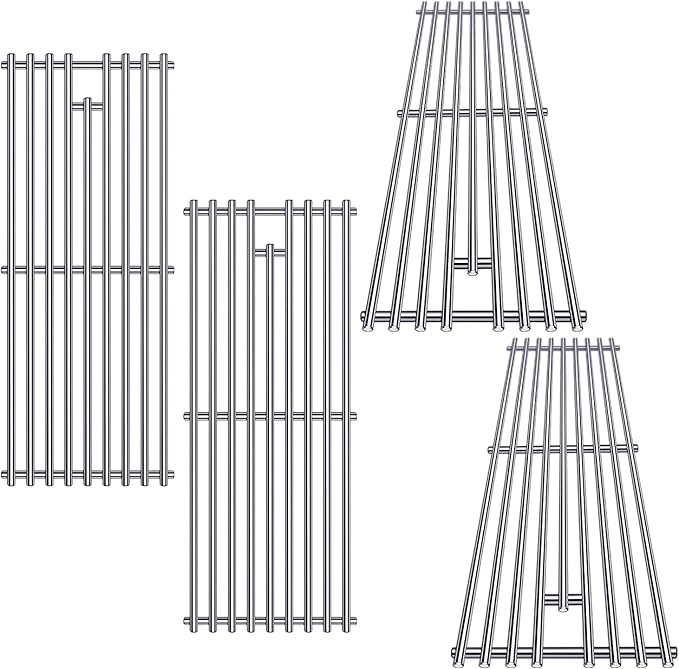 9MM 16517 Grill Grates Replacement for Bull Grill Replacement Parts, BBQ Bull Angus 4 Burner 47628 47629, Steer Premium 69008, Lonestar 87049, Bull Outlaw 26038 26039, Stainless Steel Grids