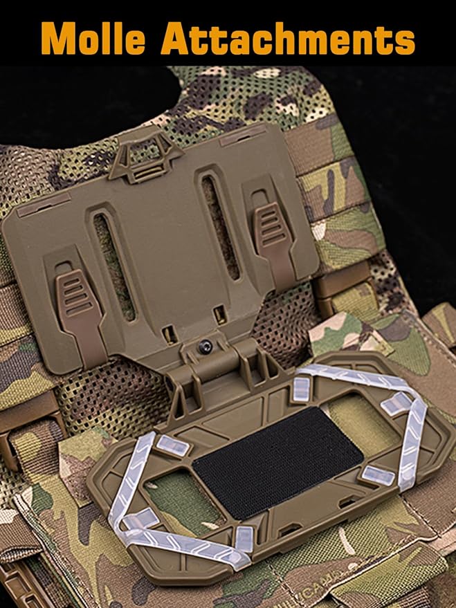 Tactical Gear Plate Carrier Vest Accessories Phone Chest Mount Holder for Screen Size 4.7"-6.7"