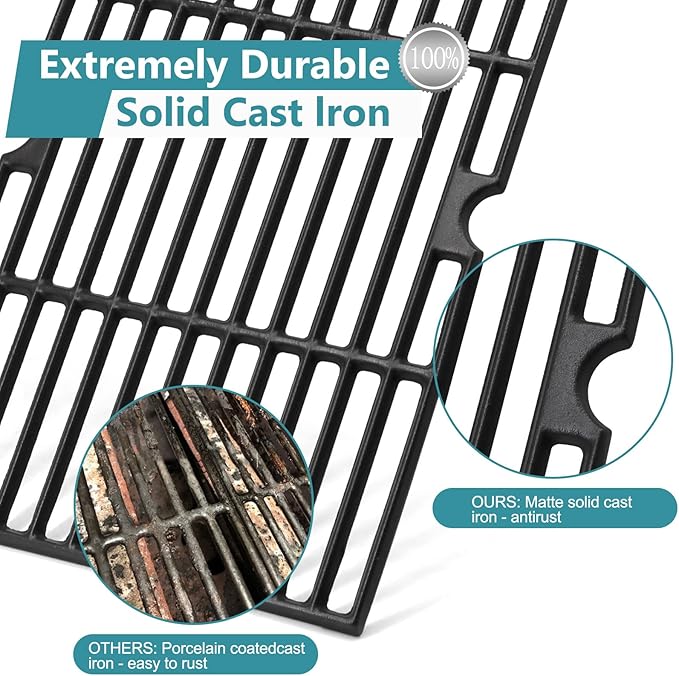 Criditpid Grill Replacement Parts for Dyna Glo DGF510SBP, DGF510SSP, DGF493PNP-D, Backyard Grill BH13-101-099-01, BH15-101-099-02, Uniflame GBC1059WB. Grill Grates, Heat Plate for Dyna-Glo Grill Parts