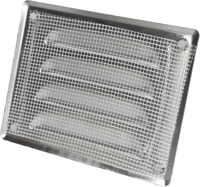Repa Market 5.5" x 4" Inch Aluminum Air Vent Cover with Screen Mesh – Scratch-Resistant Louvered Grille – for Ceiling or Wall – HVAC Return or Supply Vent – Indoor Outdoor Use