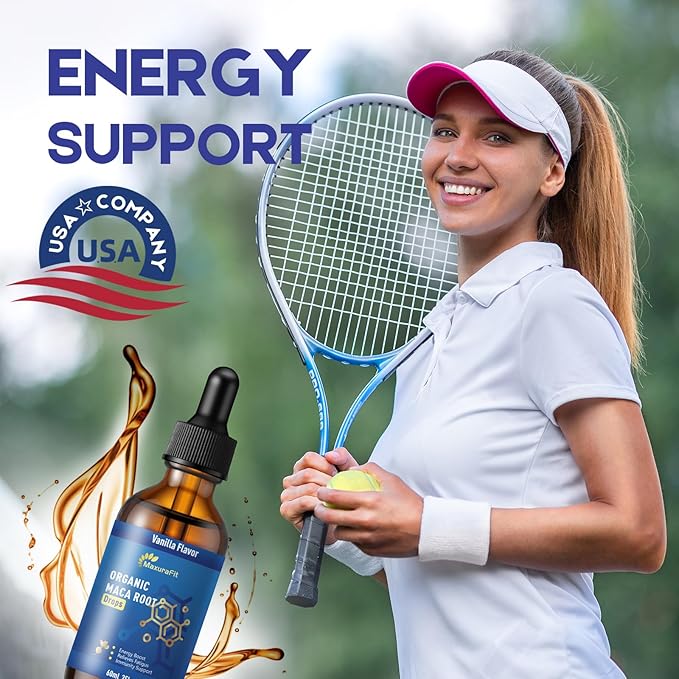 Maca Root Ashwagandha Liquid Drops - Maca and Ashwagandha Supplements with Goji Berry,Ginger Extract,L-Arginine and Magnesium Enhanced Energy 4 fl oz 2 Pack