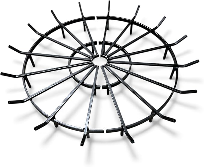 SteelFreak Heavy Duty Wagon Wheel Firewood Grate for Fire Pit - Made in The USA (40 Inch)