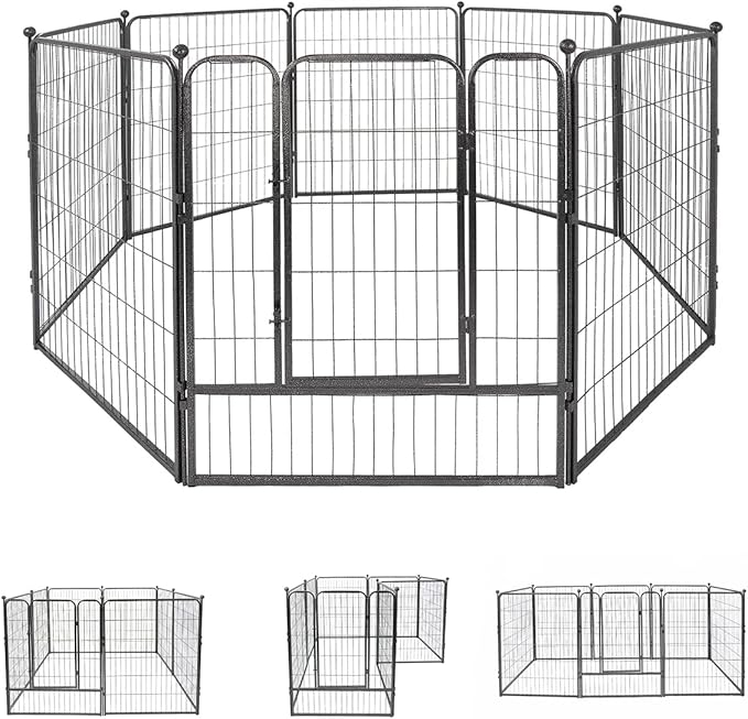 Fencer Wire Decorative Wire Fence, Panel Decor, Heavy Duty Iron Landscape Patio Flower Bed Animal Barrier Border Edging Section, Foldable Garden Fence for Yard for Dog Outdoor, 40 Inch x 21 FT