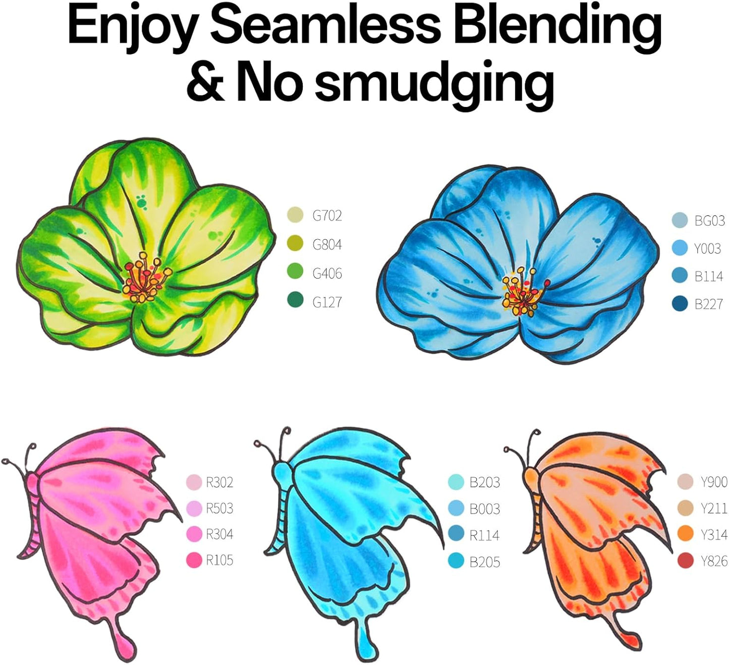 Alcohol Markers Brush and Fine Tip 50 Colors Dual Tips Art Marker Set Alcohol-based Sketch Pens with Carrying Case，Non-Bleeding Pad for Art Enthusiast Adults Coloring Illustration