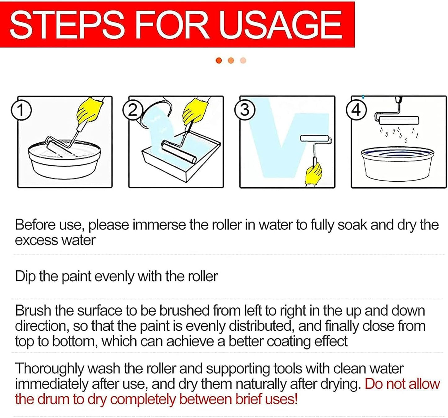 10 Pieces Paint Roller Cover, 6 inch Microfiber Roller Covers, Washable Covers for Roller Frame, House Painting Supplies, Naps for Paint Roller Brush for Painting Walls Ceilings