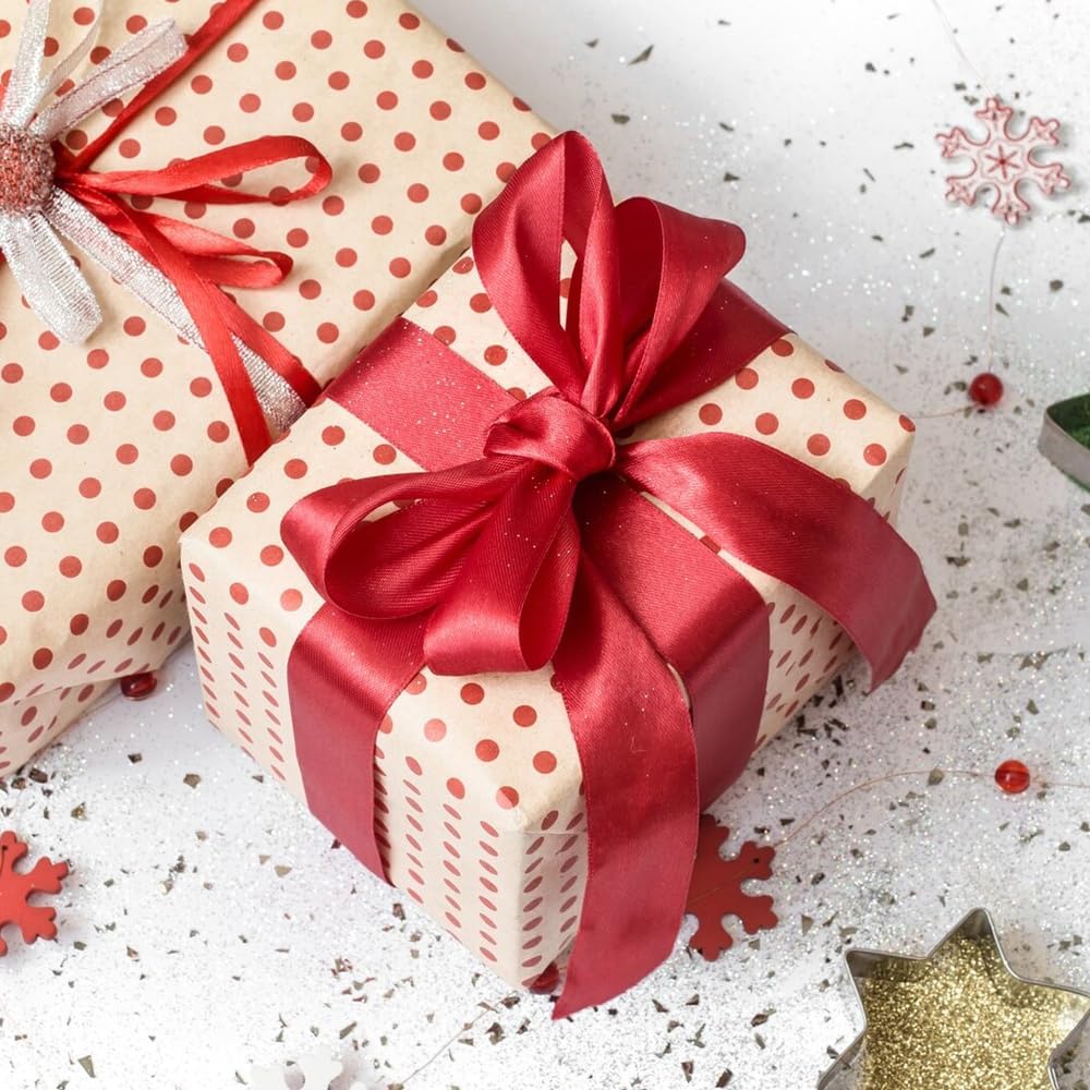 3" x 25 Yards Satin Ribbon, Royal Blue Silk Ribbon Ideal for Gift Wrapping, Floral Bouquets, Crafts, Wedding Party Decorations, Christmas and Sewing Projects