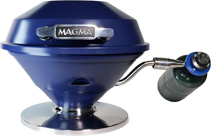 Magma C10-105-MB Midnight Blue Beach Fire Gas Grill | Portable Gas BBQ | Compact Propane Grill | Stylish Outdoor Cooker