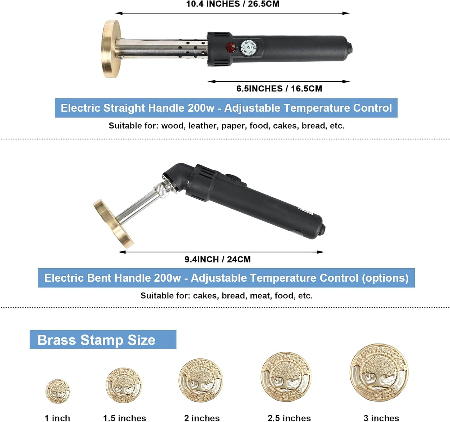 Custom Electric Branding Iron for Wood, Adjustable Temperature Wood Branding irons Personalized Wood Burning Letter Stamp for Leather Woodworking Tool, Handcraft & Wedding Gifts(2Inches)