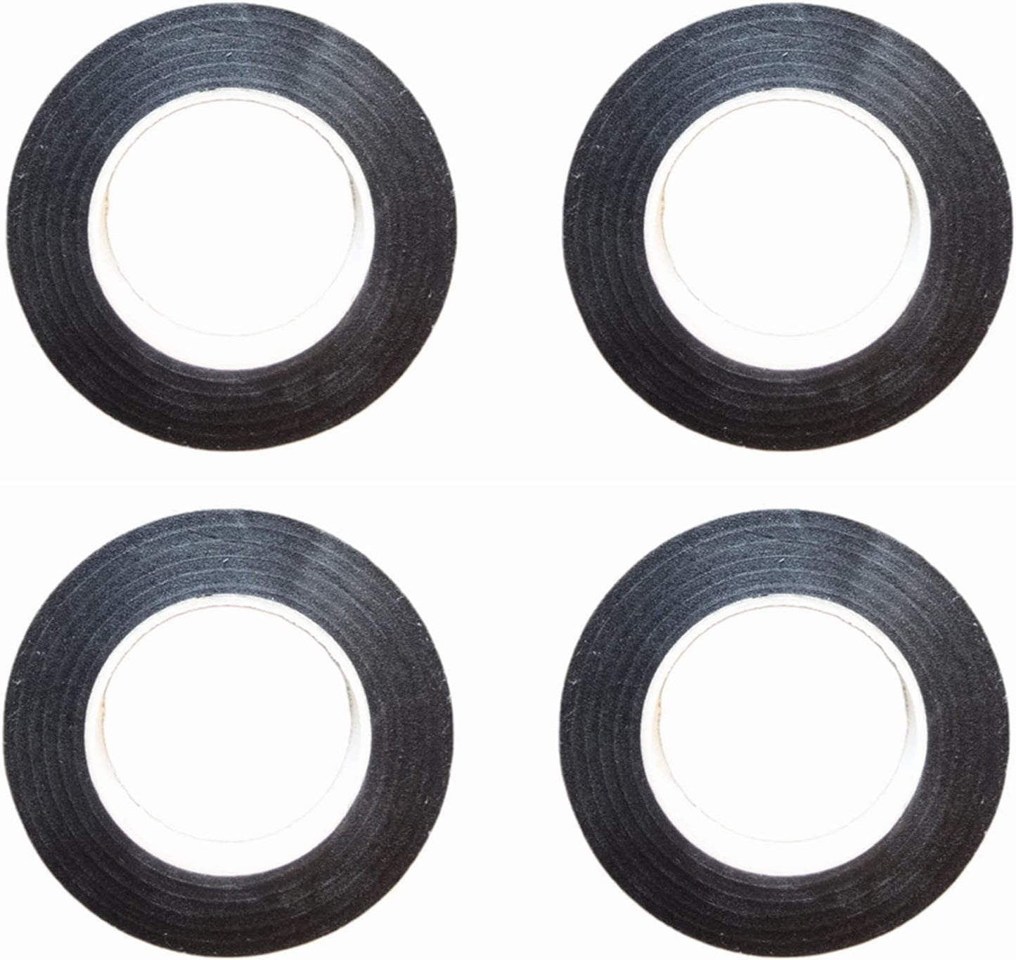 Transun Moo 4 Rolls 1/2 Inch Floral Tapes Florist Wraps for Bouquet Stem and Flowers Making Craft Projects (30 Yards, Black)
