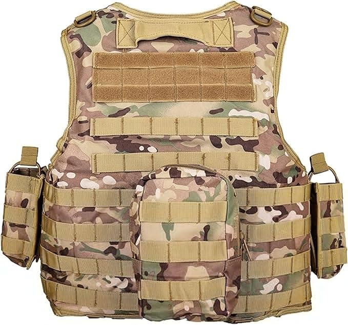 YAKEDA Adjustable Tactical Airsoft Training Vest | Camping, Fishing, Hunting,Gift for Halloween and New Year
