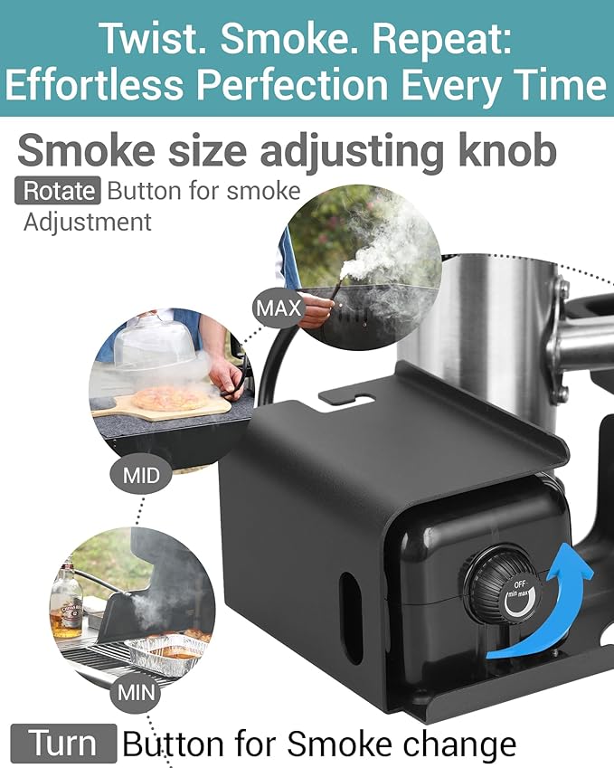 Cold Smoke Generator for BBQ Grills, Hot/Cold Smoker for Cheese, Meat & Fish, Works with Wood Pellets and Chips Cold Smoker and for Creating Your Own DIY Smoking Chamber, Great Gift for Men & Fathers