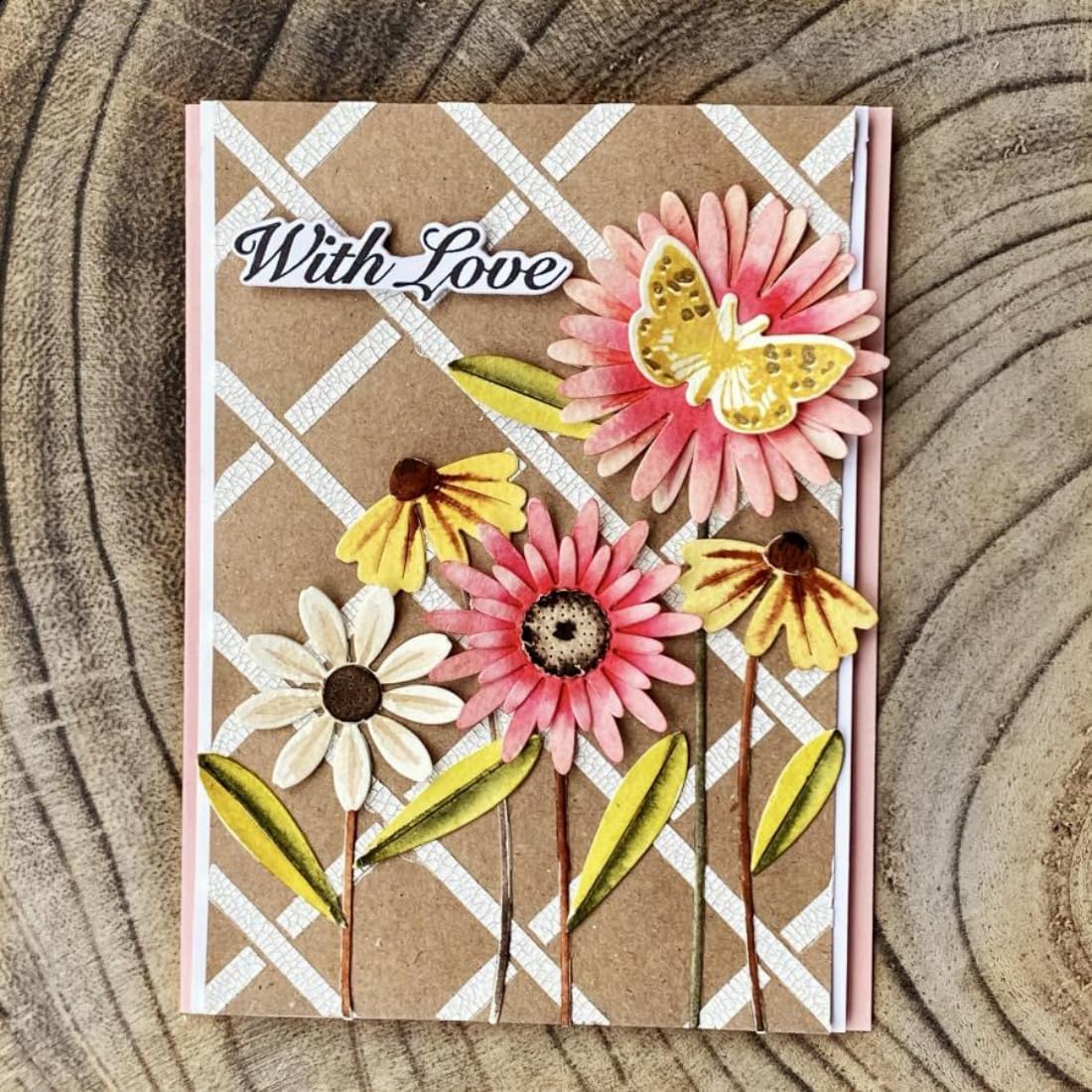 Cutting Dies Metal Stencils Scrapbooking Tools DIY Embossing Template for Paper Card Making Album Arts Crafts Supplies (Flower Set-20.4x10.1cm)