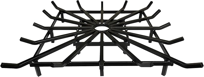 SteelFreak Super Heavy Duty Square Wheel Fire Pit Grate - Made in The USA (36 x 36 Inch)
