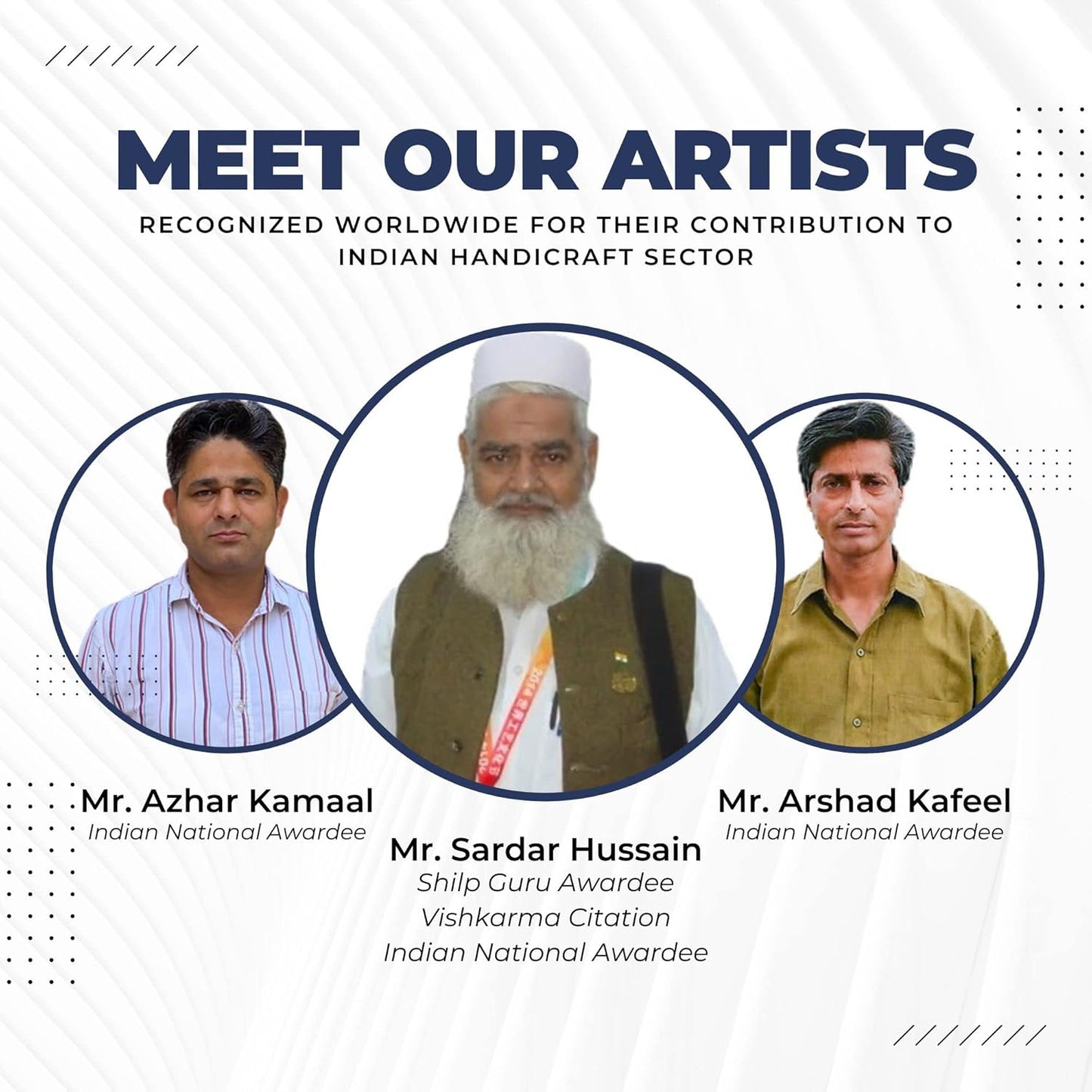 Wooden Block Stamp Hand Carved Printing Stamp for Fabric Printing - Wooden Printing Block for Scrapbooking Pottery Kids Project, to Decorate Card | Set of 5 | HASHCART®