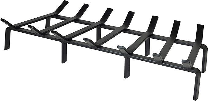 SteelFreak Heavy Duty Steel Fireplace Grate - Made in The USA (30 Inch)