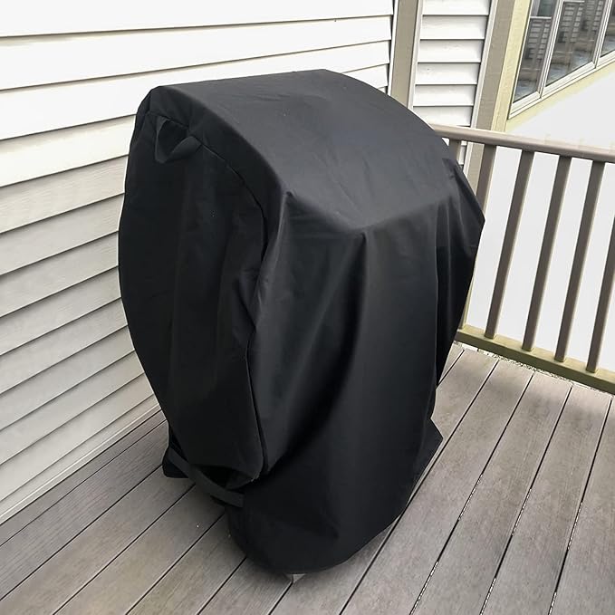 Arcedo Outdoor Grill Cover 32 Inch, Heavy Duty Waterproof 2 Burner Gas BBQ Small Grill Covers Compatible with Char Broil Weber Brinkmann Holland, Black