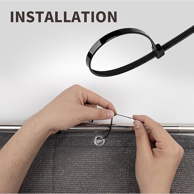 LOVE STORY Custom Size 3.3'x14' Dark Grey Balcony Privacy Screen,UV Block Privacy Fence Screen,90% Shield for Outdoor Pool Garden Apartment Railing