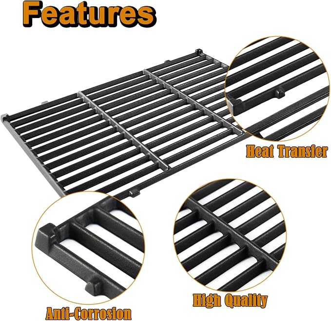 Spirit E-310 Grill Replacement Parts for Weber 7636 Flavorizer Bars 7638 Grill Grates Spirit 300 Series E310 E-330 E330 SP310 SP320 310 Spirit II E-310 2 E-310 GS4 3 Burner Spirit Grill Parts
