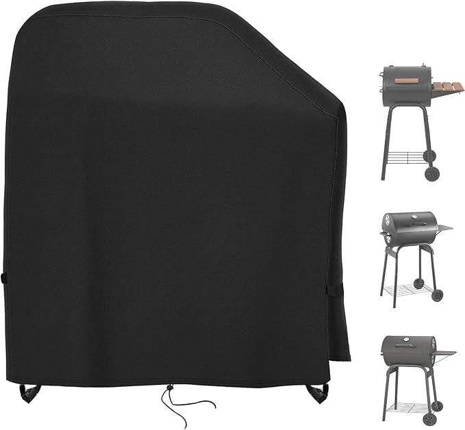 Outdoor Griddle Cover for Char-Griller Patio Pro Charcoal Grill Model E1515, Outdoor Charcoal Grill Cover for DNKMOR Charcoal Outdoor BBQ and for Kendane Barrel Grill