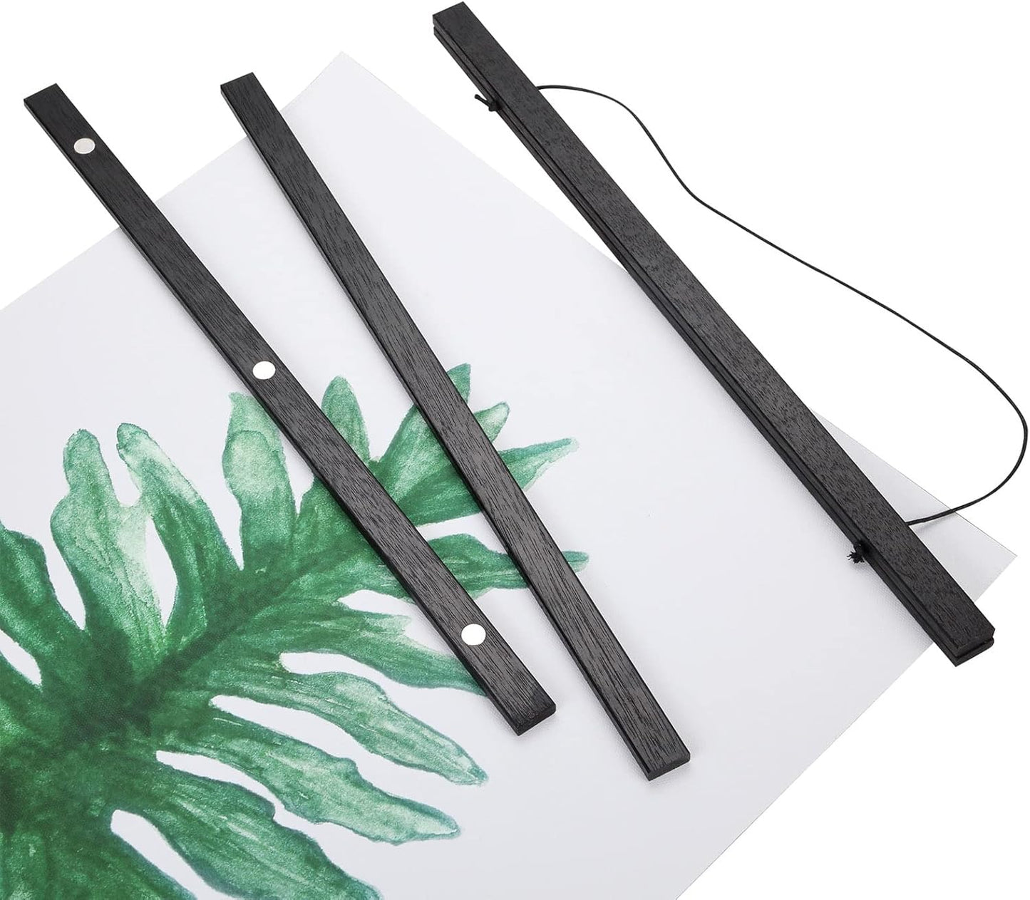 WITCOLOR Magnetic Poster Hanger Frame, 8x10 8x12 8x20 Black Poster Frames Wood Wooden Magnet Hanging Kit for Walls Print Poster Canvas Artwork Diamond Painting