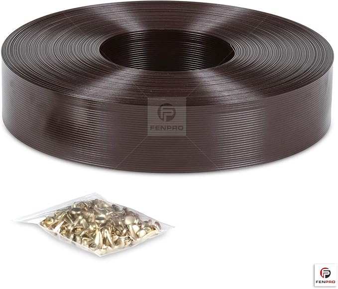Chain Link Fence Privacy Tape (Chocolate Brown)