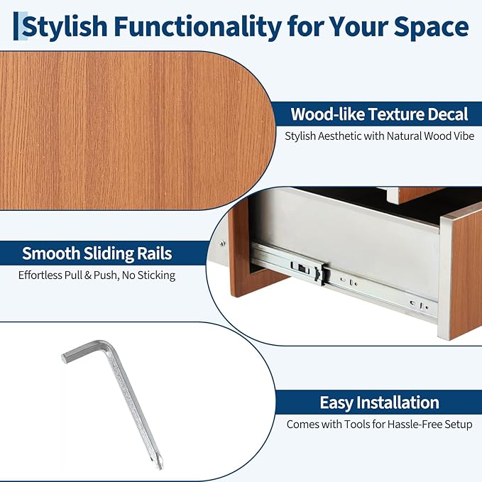 Stainless Steel Outdoor Kitchen Door Drawer Combo 38.2" W x 20.5" H x 22.6" D - Triple Drawers & Access Door, Propane Storage & Adjustable Garbage Ring, Weather-Resistant Flush Mount