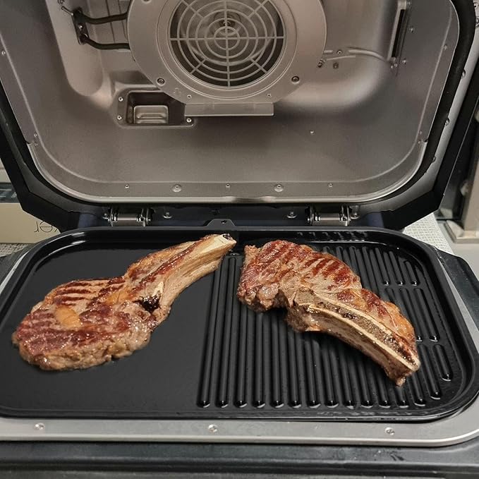 Griddle Plate for Ninja Woodfire Pro XL Connect OG800 OG900 Series, Flat Top 2-in-1 Grill Plate for Ninja Woodfire XSKGRDPLT OG951 OG850 OG952 Grill Accessories