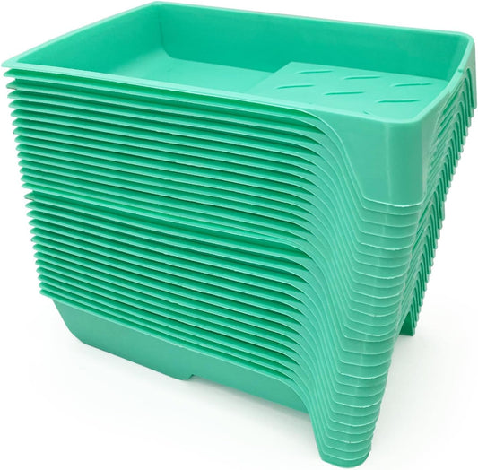 4 Inch Paint Tray, 28 Pack Plastic Paint Roller Tray, Heavy Duty Disposable Paint Pan, Sturdy Home Painting Supplies & Tools for Paint Rollers & Roller Brushes