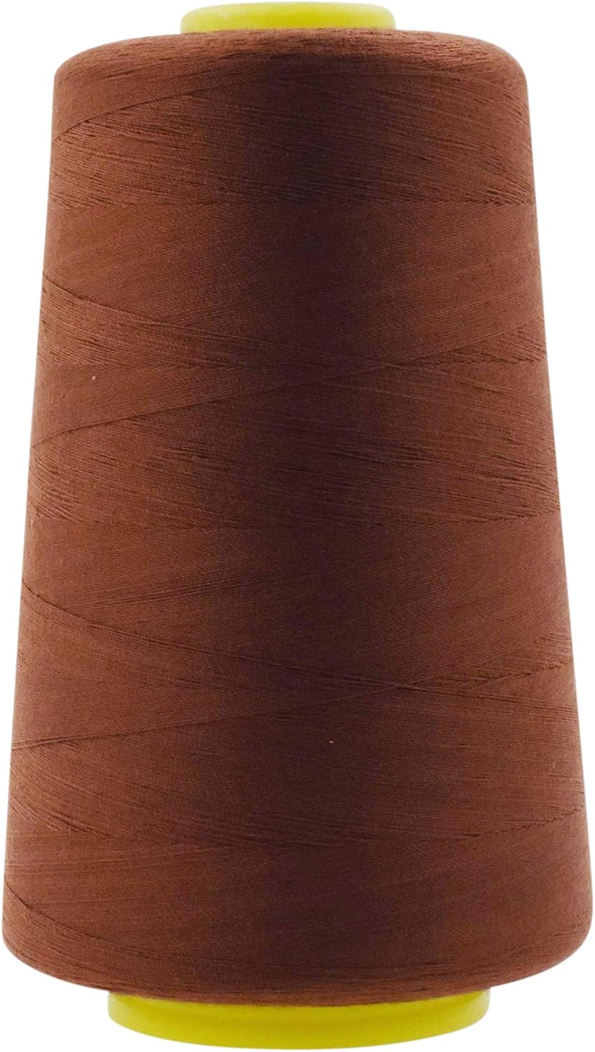 Mandala Crafts 4 Pack of Serger Threads Cones Spools - 40S/2 24000 Yards Polyester Brown Threads for Sergers Machine and Overlock Quilting Sewing Machine