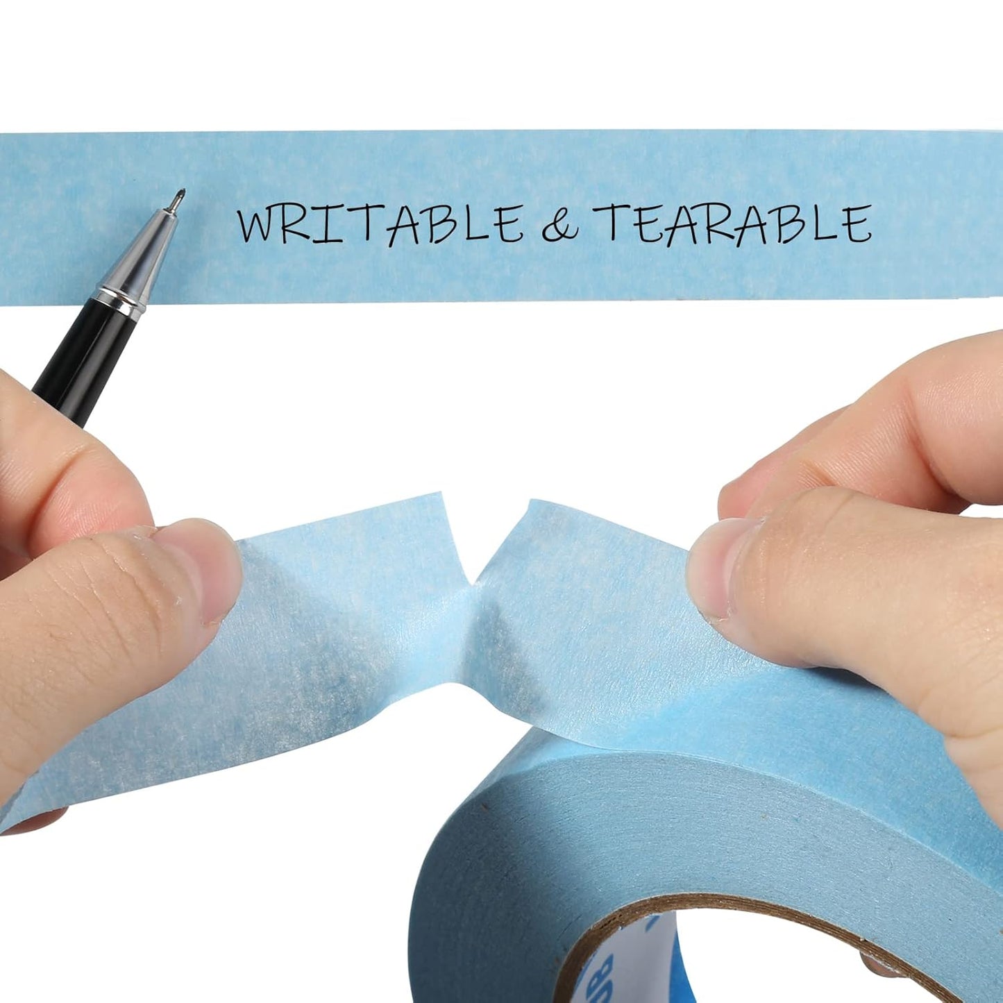 Light Blue Painters Tape,1 inch x 60 Yards x 5 Rolls (300 Yards Total) - Medium Adhesive Masking Tape for Painting,Labeling,DIY Crafting,Decoration and School Projects