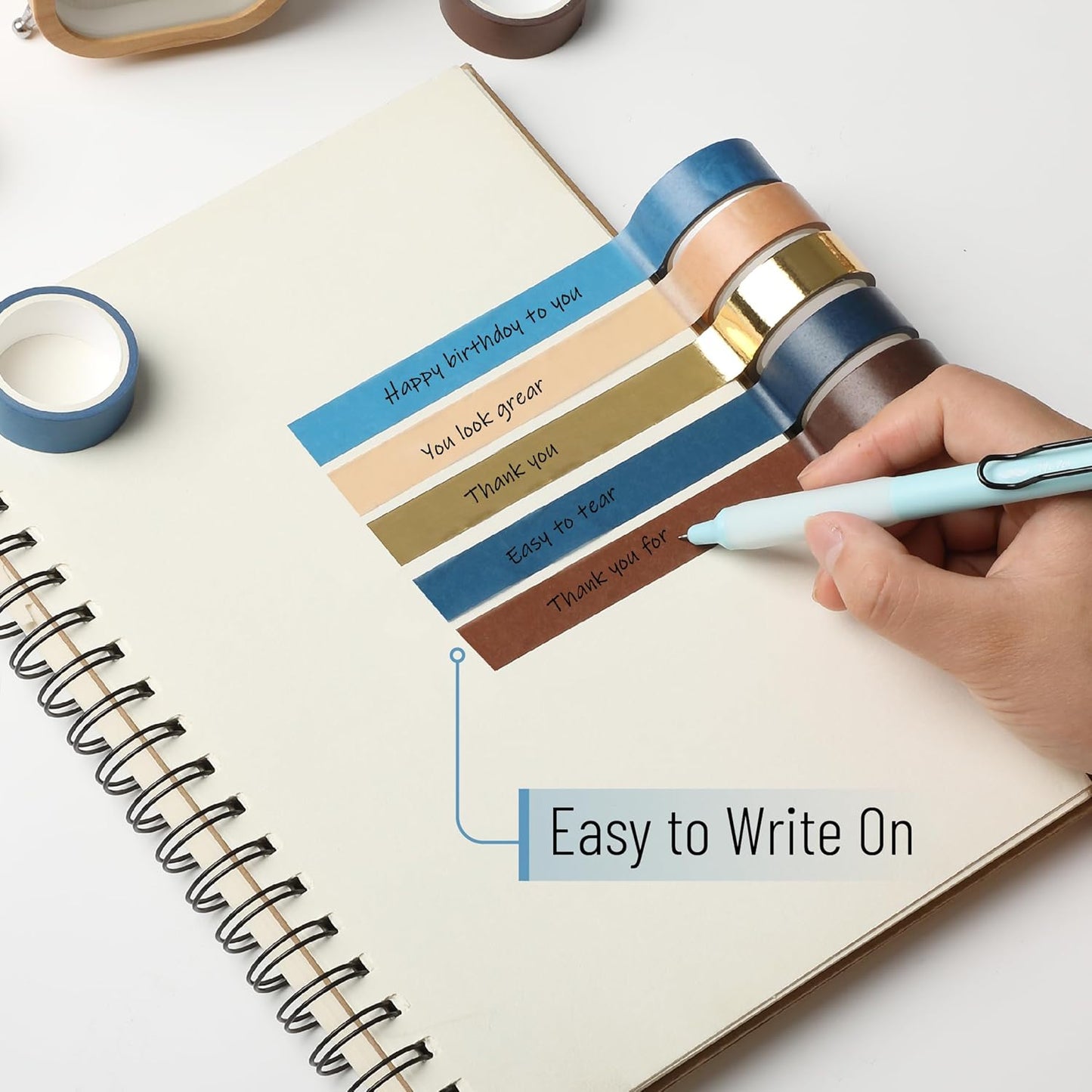 Mr. Pen- Washi Tape Set, 10 Rolls, Terra Nova Palette, Decorative Tape, Washi Tapes, Scrapbook Tape, Scrapbook Washi Tape for Journaling, Craft Tape, Washy Tape, Washy-Tape, Cute Washi Tape