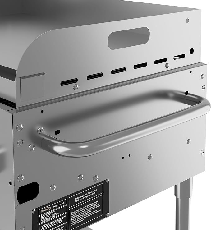 36 in. Commercial Outdoor Propane Grill with Griddle in Stainless-Steel, ETL Listed (CGKIT3-36G)