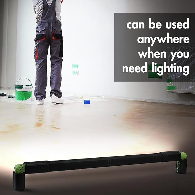 Wagan EL4346 Detachable LED 1200 LM Rechargeable Work Light Portable Mechanic Light Bar with Magnetic and Hooks Cordless Underhood Bright Work Lamp for Car Repairing Garage Workshop