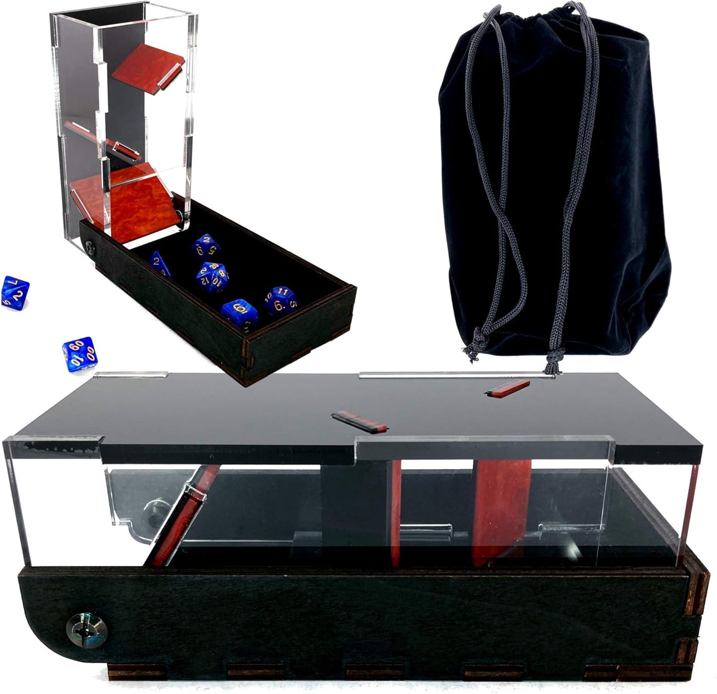 C4Labs Colour Lux Drawbridge Dice Tower - Symphony Red