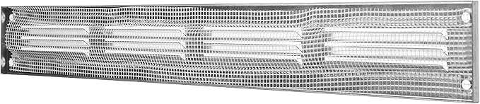 Repa Market Galvanized Air Vent Cover 16" x 2" Inch (Outer Dimensions) - Steel Return Air Grilles - for Ceiling and Sidewall - HVAC - with Protection Screen (15.74" x 1.97" Inch)