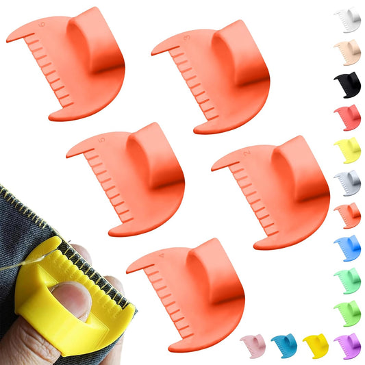 2mm-6mm Seam Guide for Hand Sewing Edge Lockranding Tool 5 PCS Set for Leather/Fabric/Craft Sew, Orange