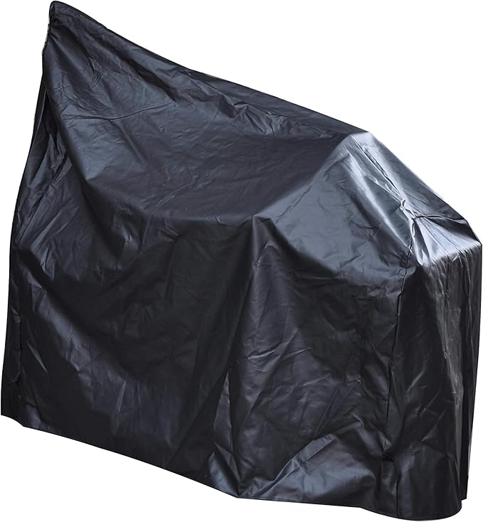 Heavy Duty Grill Cover for Charcoal Offset Smoker Cover, Fade and UV Resistant, Fits Char-Broil, Dyna-Glo, Royal Gourmet, Char-Griller and More Black