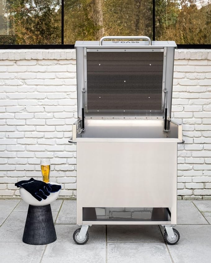 Grill Accessory Storage System, Mobile Prep Station & Serving Cart | Fits Accessories Up to 24" | Wildly Configurable | Works with All Grills and Accessories. (Coastal Gray)