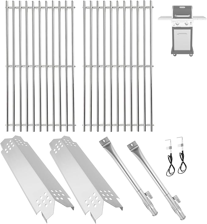 Replacement Parts Kit for Nexgrill 2-Burner 720-0864 720-0864M, Replacement Parts Kit for Megamaster 720-0864MA Grill Grate Kit for Nexgrill Replacement Parts
