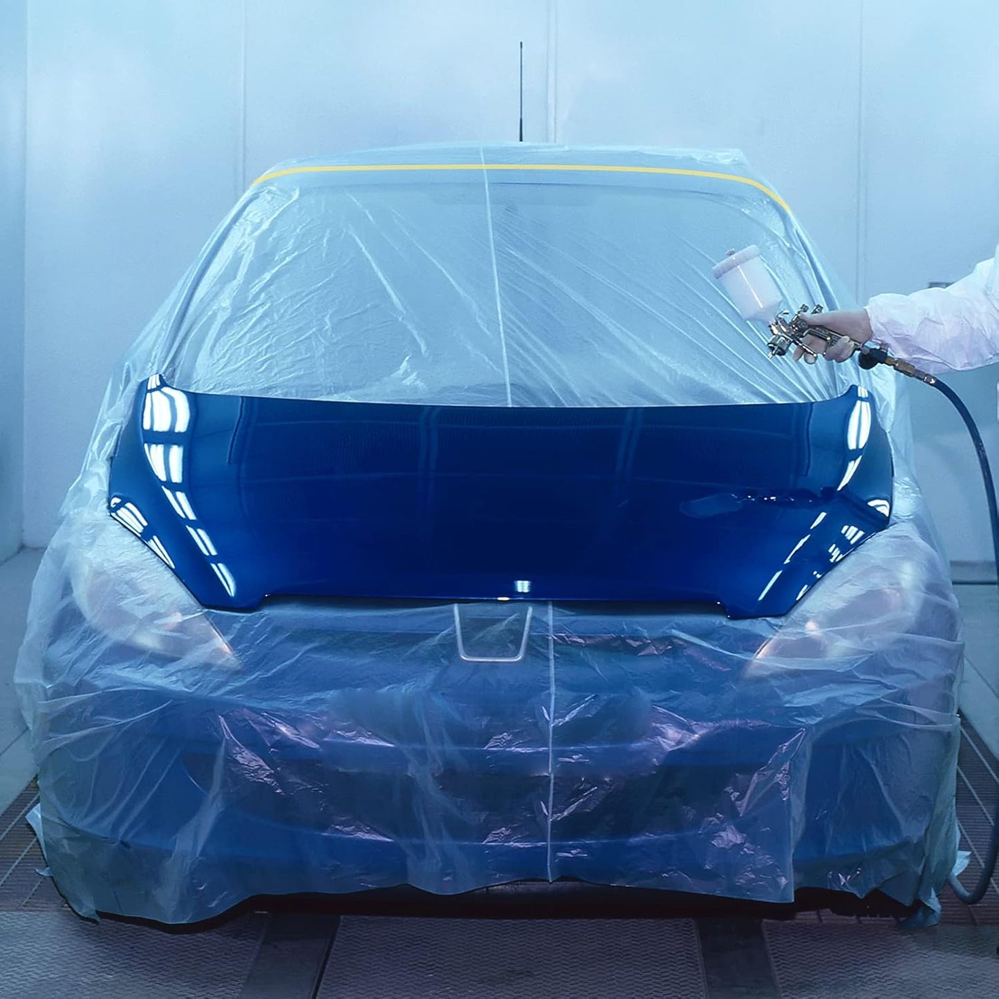 MyLifeUNIT Tape and Drape, 3 Pack Masking Paper with Tape for Automotive Painting