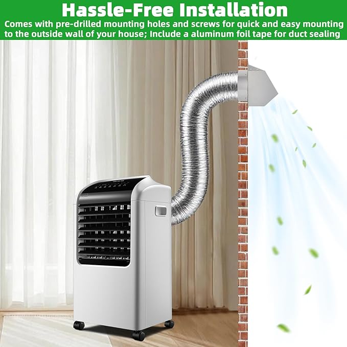 Dryer Vent Cover Outside 6 Inch Wall Vent,304 Stainless Steel Exhaust Vent Cover,External Extractor Wall Vent Cap with Mesh & Cushioned Flap,Exterior Vent Hood Outlet Air Vent for Range Hood Duct HVAC