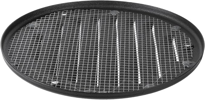 Square Ventilation Grille / 5" Inch Inside Measurement/Black Metal Air Vent Louver - Inside/Outside use/Ø 5.25" Inch Outer Measurement
