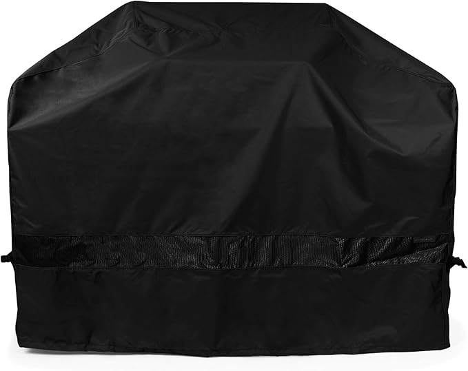 Covermates Grill Cover - Weather Resistant Outdoor Cover, Heavy Duty BBQ Covers for Large Outdoor Kitchen, Elite 300D Polyester, 57 Inch, Black